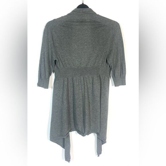 EXPRESS Open Front Gray Cardigan Sweater WOMEN XS - Picture 2 of 3